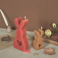 Miniatyrbillede 3 af 5: 2 stk. Kanin silikoneform, støbeform, kaninform, kanin bageform Størrelse: Lille + Stor