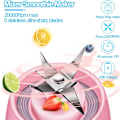 Miniatyrbilde 2 av 5: Smoothie Maker, 380ml Oppladbar USB Bærbar Smoothie Blender for Shakes Juice Smoothies, Elektrisk Juiceflaske (hvit)