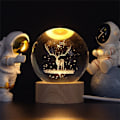 Miniatyrbilde 4 av 5: 3D krystallkule elg nattlys ornament bursdagsgave