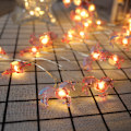 Miniatyrbillede 1 af 5: 2M Mini LED Pærer Flamingo/Enhjørning/Ananas Lys Sommer Hawaiiansk Fest Stjernelys Roset Bryllupsfest Dekorationer