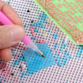Miniatyrbillede 4 af 5: 96 stk. Diamantmaling Lim, Diamantmaleri Broderi Værktøj Tilbehør Opbevaringsboks (2 x 2 cm)