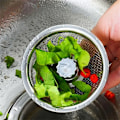 Pikkukuva 5 / 5: Keittiön lavuaarin siivilä, tukkeutumaton, suurikokoinen, universaali