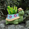 Miniatyrbillede 3 af 5: Havedekoration Skildpadde Sukkulent Blomsterpot Søde Dyreformede Blomsterpotter Dekoration Harpiks Kaktus Plantepotter