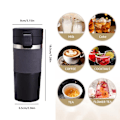 Miniatyrbild 4 av 5: Termosmugg 380ML Kaffeemugg Takeaway Kaffeemugg Dubbelskikts Resmugg Termosmugg Kyl Dryck (Grå)