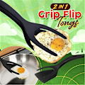 Miniatyrbillede 2 af 5: Multifunktionel omelet-holder med clip-design til nem rotation