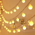 Miniatyrbillede 1 af 5: LED eventyrlampe kugleformet strenglampe, 6m 40 lampe