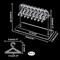 Miniatyrbild 2 av 5: Akryl örhänge hållare hängare form smycken display träd örhänge hängande arrangör akryl örhängen display stativ (transparent)