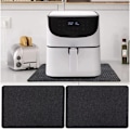 Miniatyrbilde 4 av 5: 3-pakke varmebestandig matte for airfryer, varmebestandig matte for beskyttelse av benkeplate, kaffemaskinmatte
