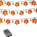 Miniatyrbillede 4 af 4: Fe-lyskæder, 3 meter 20 LED ahornblade græskar dekoration fe-lyskæder, efterårsblad guirlande dekoration lys, Halloween dekoration