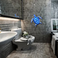 Miniatyrbild 3 av 5: Sköldpaddsdekoration för vägg, havssköldpaddsdekoration, metallväggdekoration för badrum, sovrum, swimmingpool (grön)