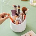 Miniatyrbillede 2 af 5: Make Up Organizer 360 Rotatable, Brush Holder Cosmetics, Make Up Brush Storage, Cosmetic Dressing Table Organizer, White
