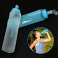 Miniatyrbilde 5 av 5: 400 ml myk sportsflaske i T人造皮革, sammenleggbar for turgåing, sykling og klatring