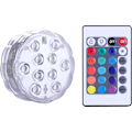 Miniatyrbillede 1 af 5: Farverige RGB dykkerlys, LED udendørs undervands natlys