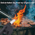 Miniatyrbillede 4 af 5: BBQ-blæsergrillblæser, udendørs grillværktøj, sort
