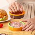 Miniatyrbild 4 av 5: 3 i 1 hamburgerpress hamburgerpress, hamburger köttbullspress, hamburger maker press, vit
