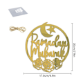 Miniatyrbilde 3 av 5: 4x  Hengende ornament, Akryl  dekorasjon, Halvmåne stjerner stil lysform for Ramadan  dekorasjoner