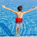 Miniatyrbild 3 av 5: Simbälte Uppblåsbar Simbälte Flytbälte Ryggflyt Säkerhet Simtränare Justerbar Pool Midjeflotation Hjälpmedel Bärbar för Barn Vuxna