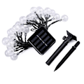 Miniatyrbillede 1 af 5: LED solcelledrevet boblekuglelyssnor, farve 7m 50 lys (8 funktioner)