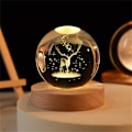 Miniatyrbilde 3 av 5: 3D krystallkule elg nattlys ornament bursdagsgave