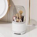 Miniatyrbillede 1 af 5: Make Up Organizer 360 Rotatable, Brush Holder Cosmetics, Make Up Brush Storage, Cosmetic Dressing Table Organizer, White