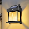 Miniatyrbilde 4 av 5: 2 stk. Solcelledrevet vegglampe utendørs, solcelledrevet vegglampe i wolfram, solcellelamper for utendørs bruk med bevegelsessensor, vanntett vegglampe utendørs