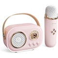 Miniatyrbild 1 av 5: Bärbar retro trådlös Bluetooth-högtalare med mikrofon