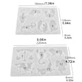 Miniatyrbild 5 av 5: Konstellationshartsform Konstellationshänge Set Silikonform för DIY Disc Smycken Nyckelring Tillverkningsverktyg Tillbehör