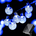 Miniatyrbilde 2 av 5: Solcellelyskjede utendørs vanntett IP65 20ft 20 LED 8 moduser)