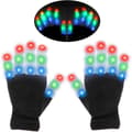 LED-handskar för barn, 6 lägen, festdans, jul-/lägereldsgåva