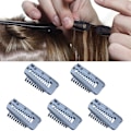 Miniatyrbilde 1 av 5: 5x Hårforlengelsesclips, Hårklips Hårforlengelsesclips for Extensions Flettet, Parykkclips (Sølv)