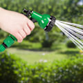Pikkukuva 2 / 5: Puutarhaletku sprinklerillä, laajennettava ja joustava jopa 15 metriin, spiraali, 7 suihkukuviota, kastelu