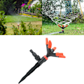 Miniatyrbillede 1 af 5: 360 ° automatisk roterende sprinklerhoved med dyse, justerbar