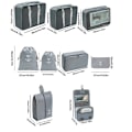 Miniatyrbild 4 av 4: 9-delad resväskeorganiseringsset, packningskuber, klädpåsar, semester och resor, packningskubset