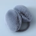 Miniatyrbilde 2 av 2: Varme ørevarmere, søte høst og vinter for å holde varmen, komfortable uni-varmere, plysj ørevarmere, grå