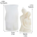 Miniatyrbillede 2 af 5: 3D stearinlysform silikone krop, silikoneform stearinlysform støbning, krop silikoneform