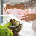 Miniatyrbillede 5 af 5: 3-delt salatbestiksæt, salatske og -gaffel, rustfrit stål, salatske og -gaffel, tåler opvaskemaskine (sølv)