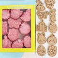 Miniatyrbillede 2 af 5: Børne cookieforme, plastik cookieforme, 10-delt cookieforme, bløde sukker cookieforme, cookie bageforme