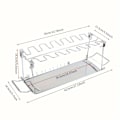 Miniatyrbillede 4 af 5: Vertikal kyllingeben grill, sammenklappelig, udendørs grillværktøj