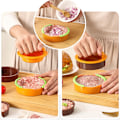 Miniatyrbillede 3 af 5: 3 i 1 hamburgerpresse, hamburgerpresse, hamburgerformningsmaskine, frikadellepresser, hamburgerfrikadellepresser