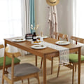 Miniatyrbilde 2 av 4: Boho bordløper, 24x200CM Boho dekorasjon, bordløper beige med dusker, til dekorasjon Boho, bryllup, bridal shower, spiseborddekorasjon