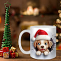 Miniatyrbilde 2 av 5: Kaffe kopp, 3D julekopp, melkekopp, tekopp, dekorasjon, julegave til venner