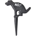 Miniatyrbilde 1 av 5: Skilt, ingen hund, blomsterpotte ingen hund design valp bakkeinnsats svart