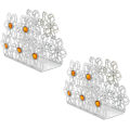 Miniatyrbillede 1 af 5: Hotel bryllup bord dekoration rustfrit stål serviet holder, blomst serviet holder