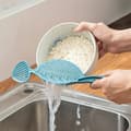 Miniatyrbilde 2 av 5: 2-pakke filterpotte husholdning pasta filter skje multifunksjonell kjøkken matlaging ris filter ris filter