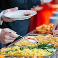 Miniatyrbillede 2 af 5: 3-delt salatbestiksæt, salatske og -gaffel, rustfrit stål, salatske og -gaffel, tåler opvaskemaskine (sølv)