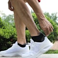 Miniatyrbillede 4 af 4: 6 par sneakersokker til kvinder og mænd, sportsstrømper med polstring, åndbare bomuldssokker (sort, XL47-50)