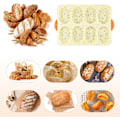Miniatyrbillede 3 af 4: Mini baguette bageplade, non-stick pande med huller, brødbageplade, bagning af baguette