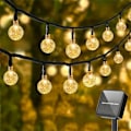 Miniatyrbillede 4 af 5: LED solcellelys boblekugle lyskæde, udendørs havedekoration