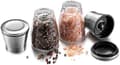 Salt- och pepparkvarn set rostfritt stål manuell pepparkvarn glaskropp
