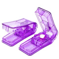 Miniatyrbillede 1 af 4: PilleæskerTabletdelere til små og store tabletter Pilledeler med tabletholder (lilla)